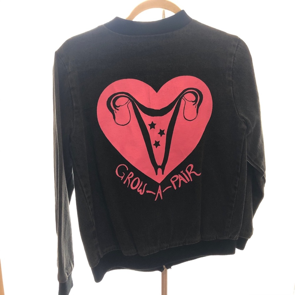 Valfre Feminist Grow a Pair Bomber Jacket